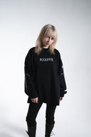 Sword print long-sleeve T-shirt