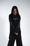 Sword print long-sleeve T-shirt