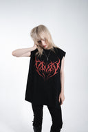 Tribal logo oversized sleeveless